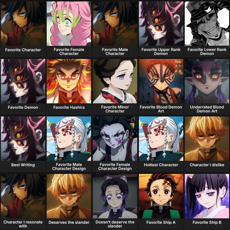 Demon Slayer: About Me