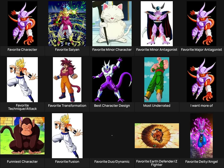 Dragon Ball Grid