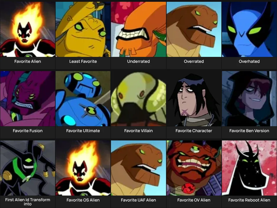 About Me: Ben 10