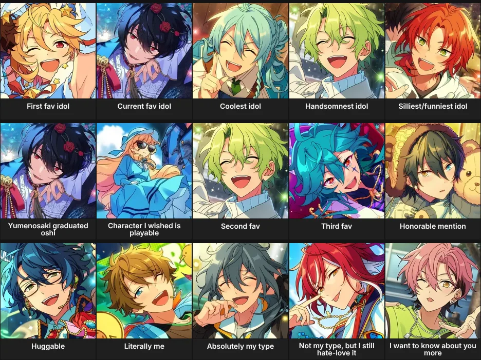 About Me: Ensemble Stars