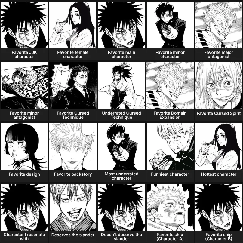 About me: Jujutsu Kaisen