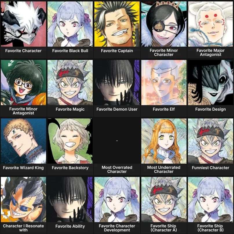 Black Clover - Character list