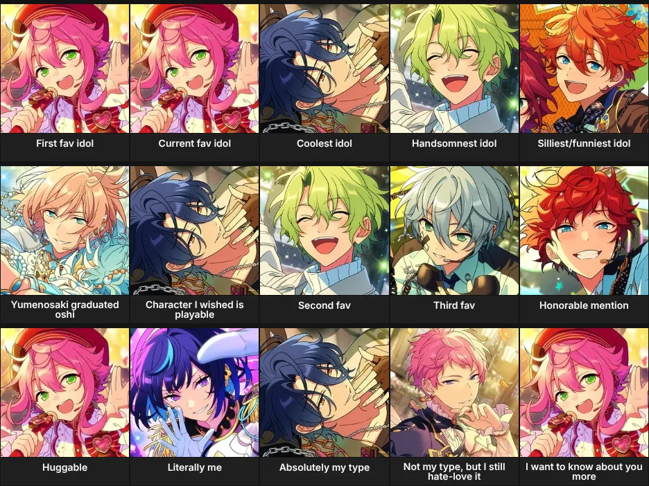 About Me: Ensemble Stars