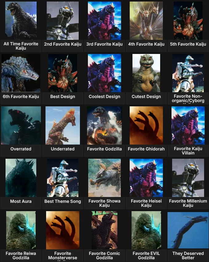 Godzilla Monsters