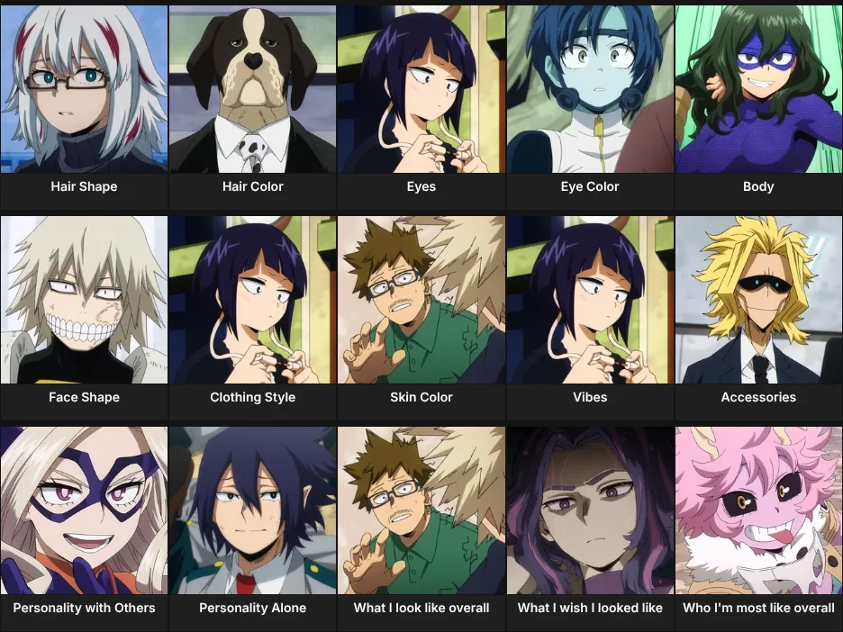 Describe Me Through My Hero Academia! MHA