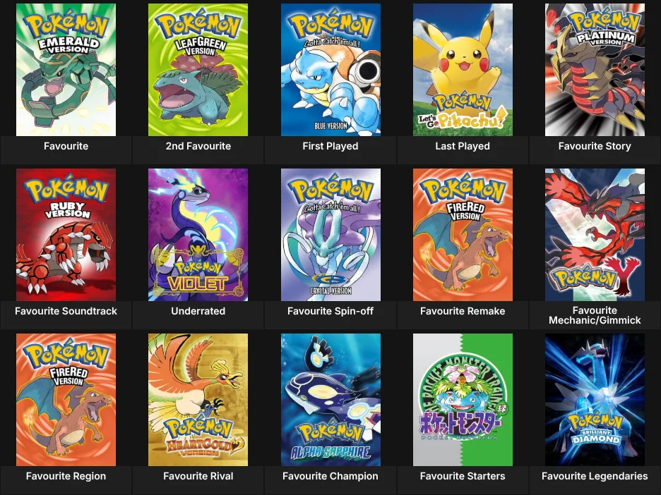 Pokémon Games