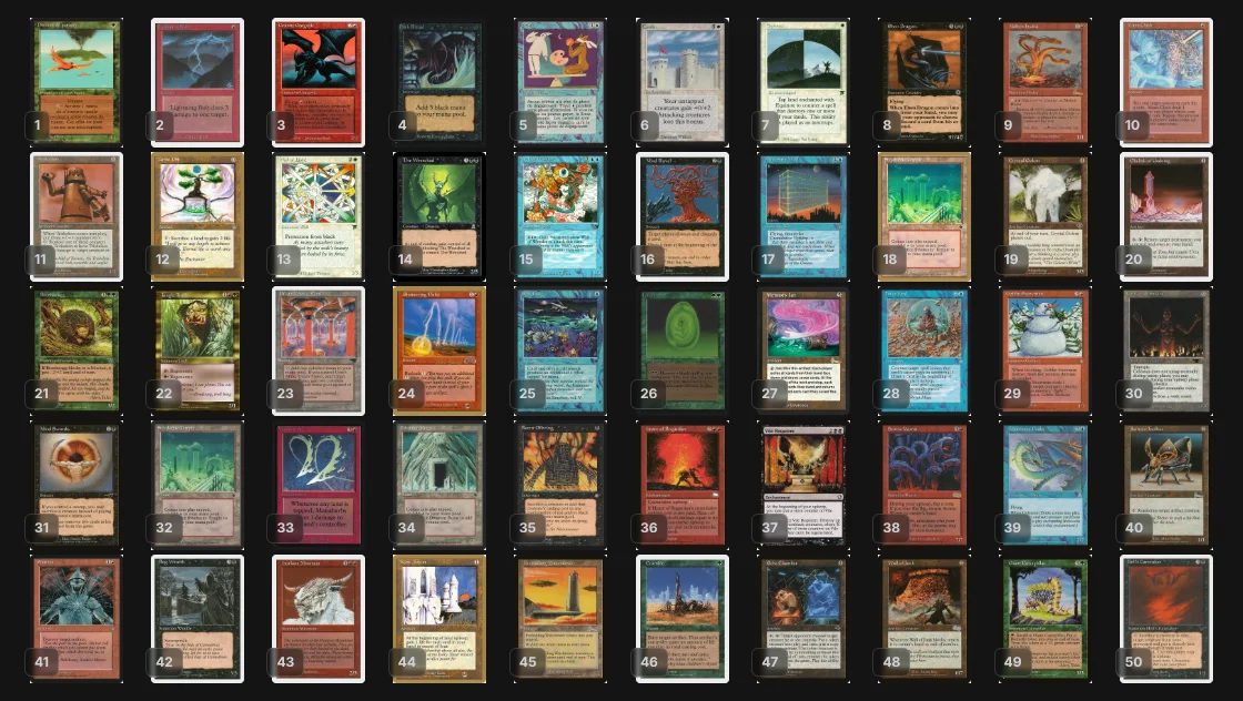 Top 10 90s Magic Card Arts