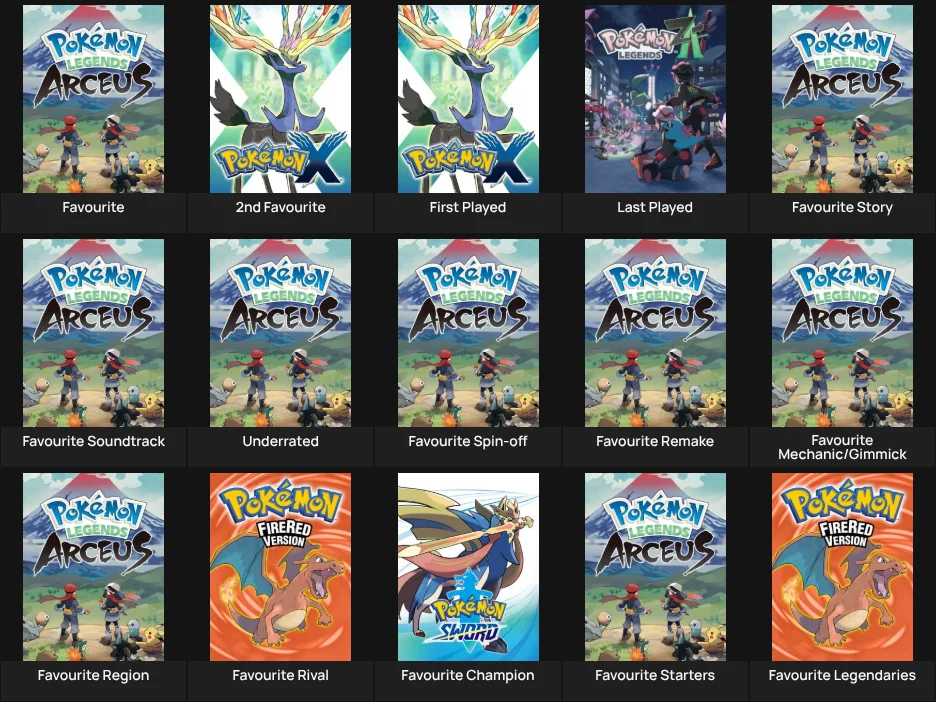 Pokémon Games