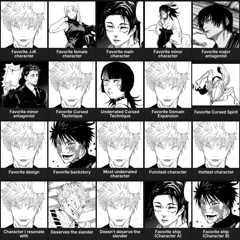 About me: Jujutsu Kaisen