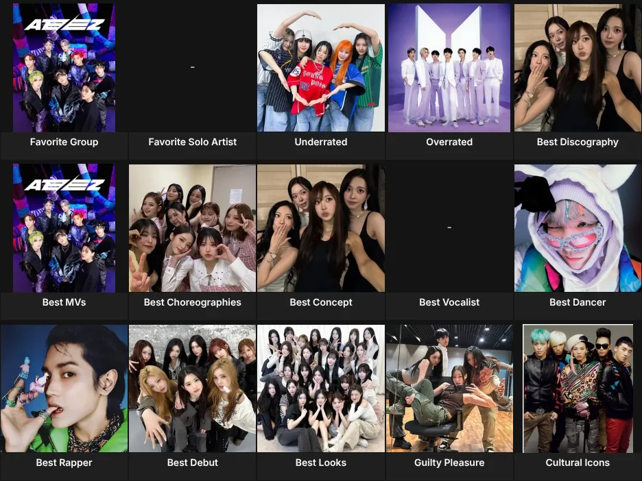 About Me: K-Pop Edition