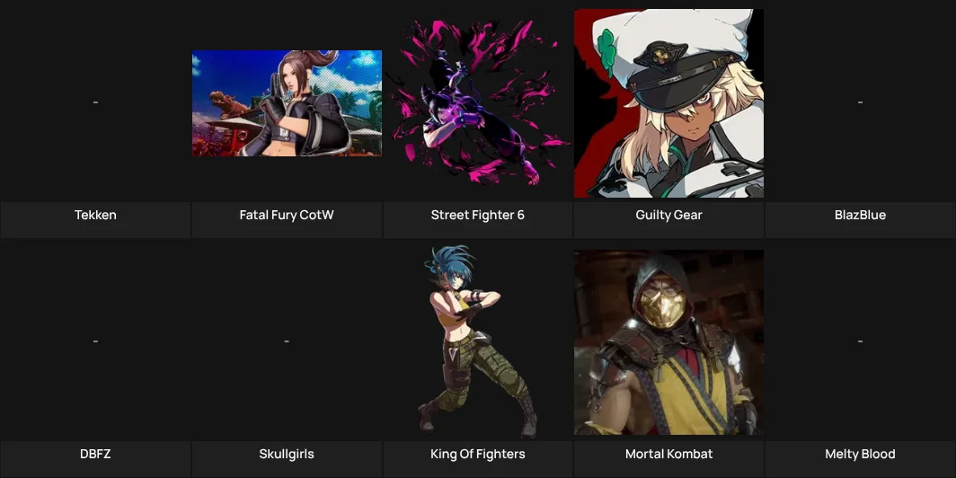 About Me: Fighting Games Mains