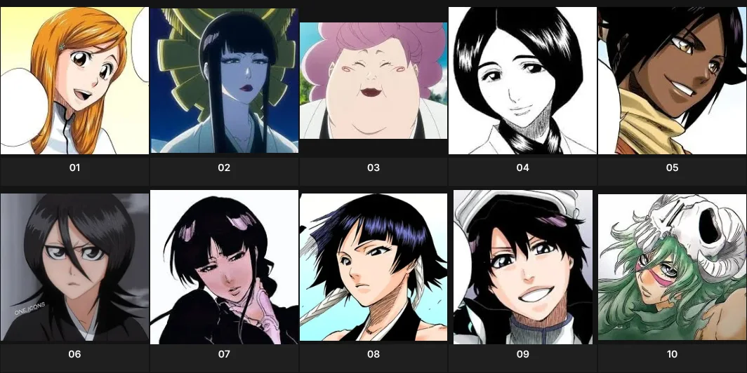 TOP 10 CHARACTERS IN BLEACH