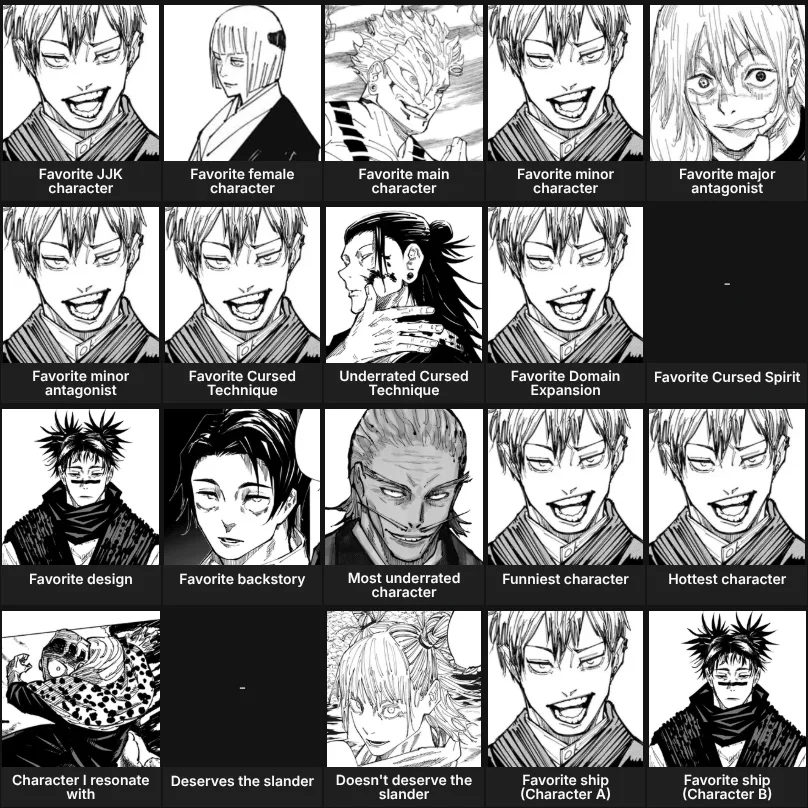 About me: Jujutsu Kaisen