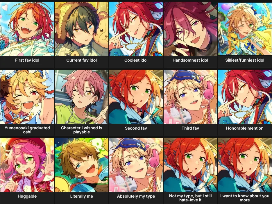 About Me: Ensemble Stars