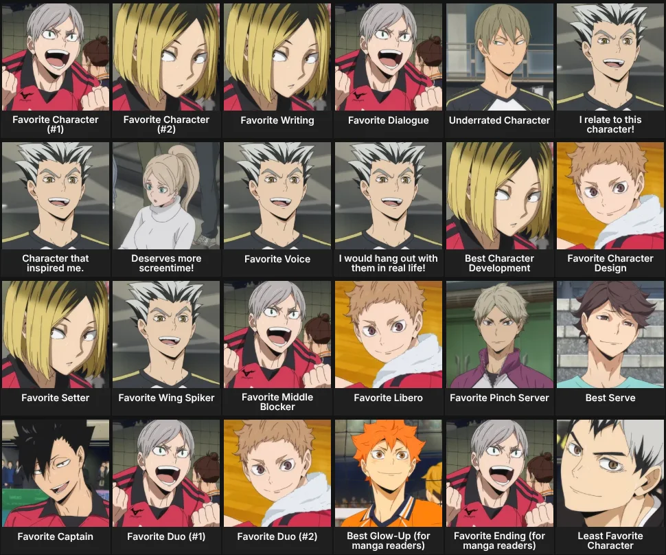 About Me: Haikyuu