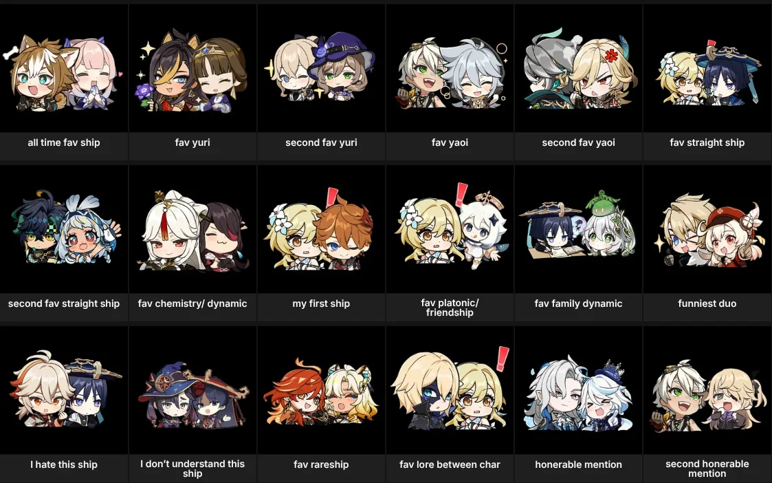 genshin ships / duo’s about me
