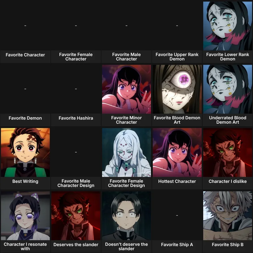 Demon Slayer: About Me