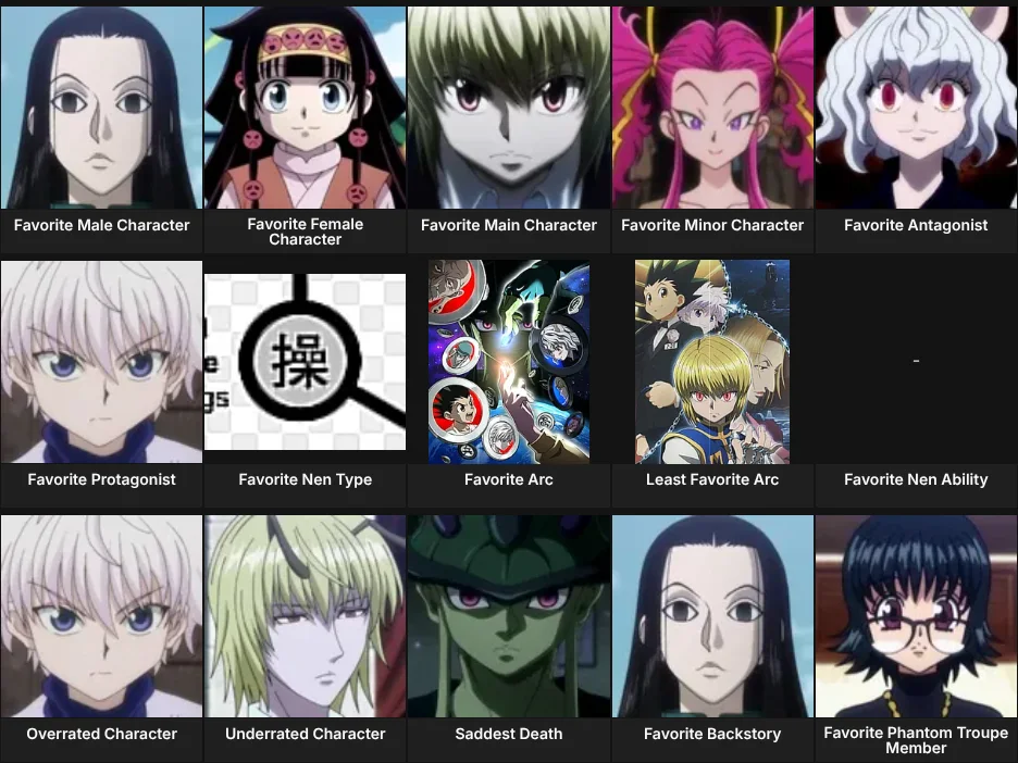 About Me: Hunter x Hunter