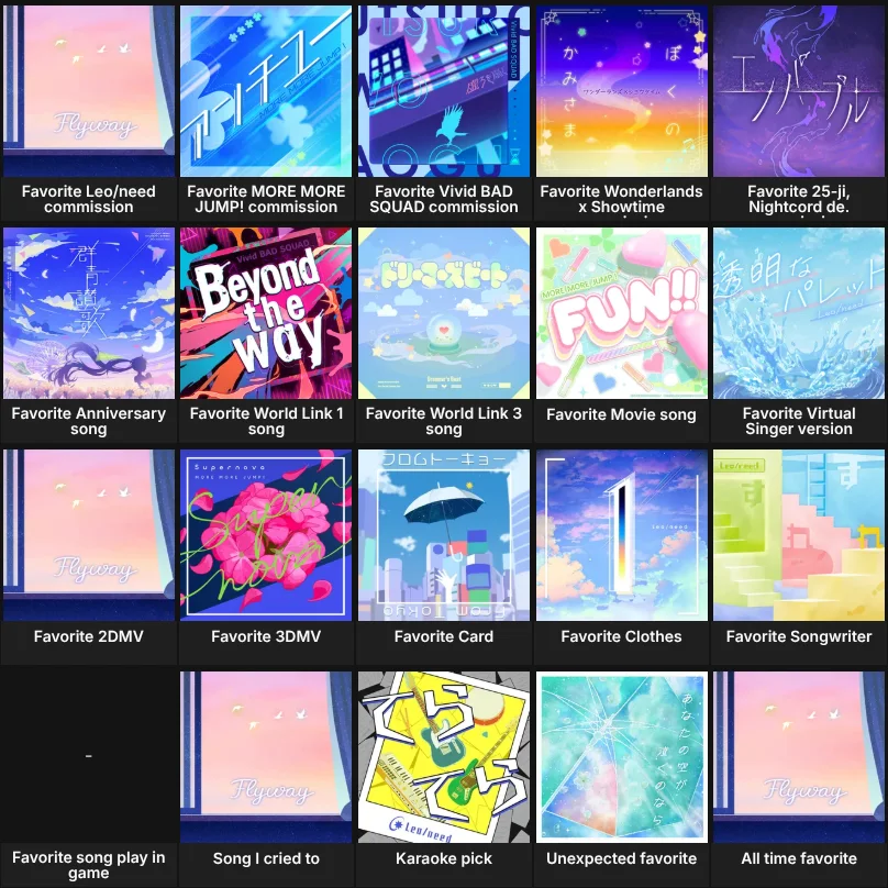 My Project Sekai Commission Songs
