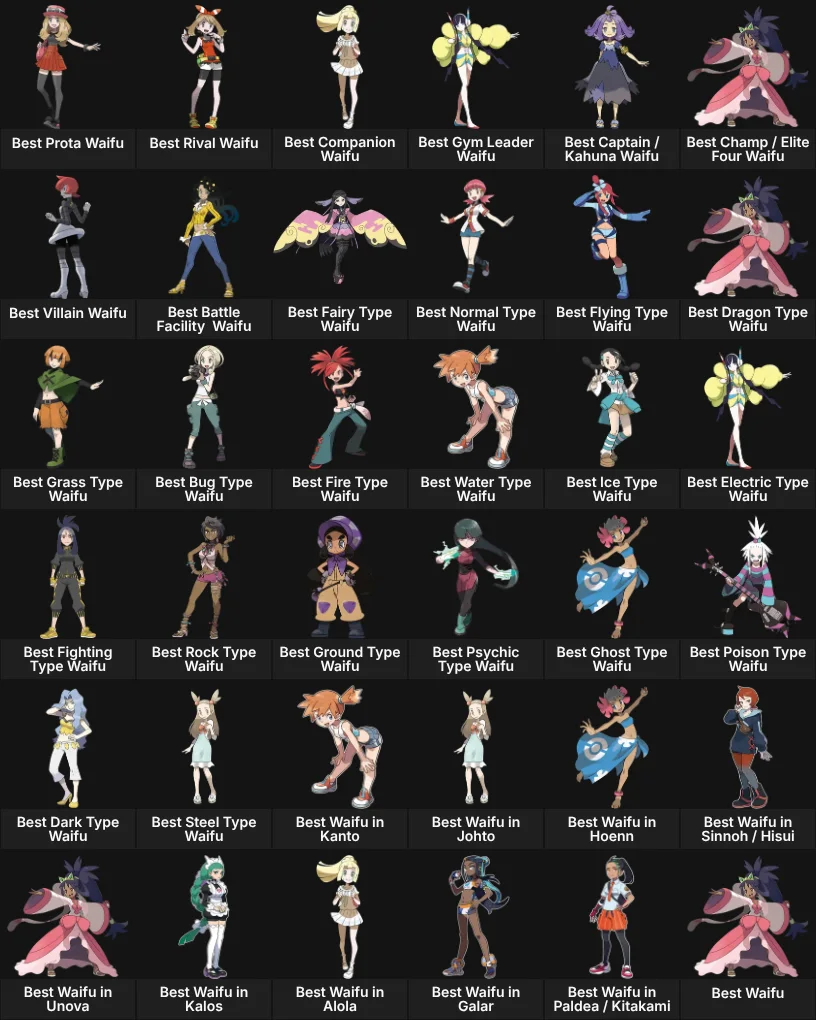 Pokémon Waifus