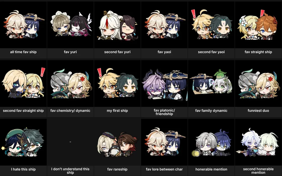 genshin ships / duo’s about me
