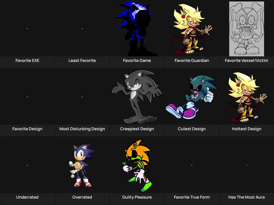 EXE Characters