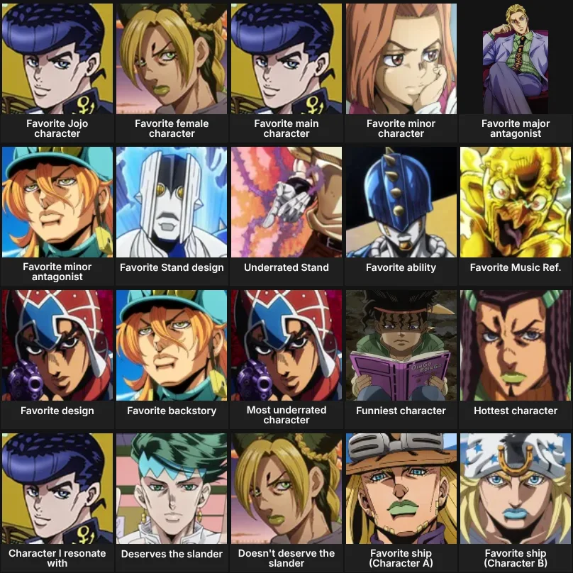 About me: JOJOs