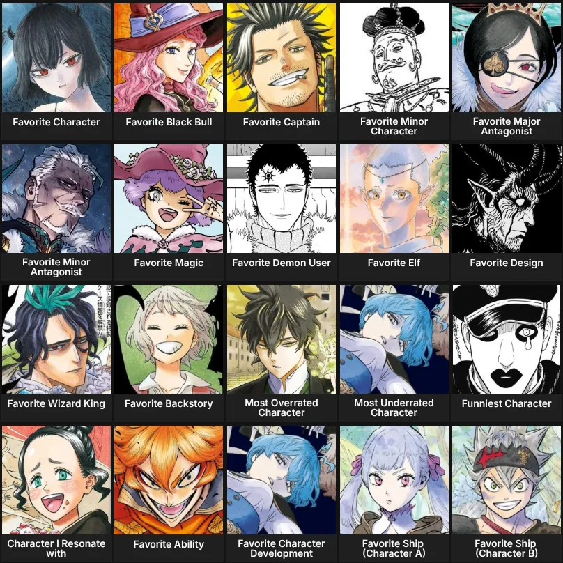 Black Clover - Character list