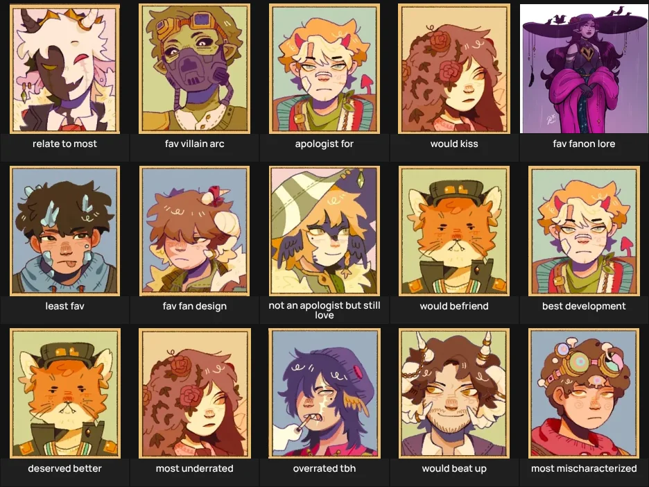 DSMP CHARACTER OPINIONS