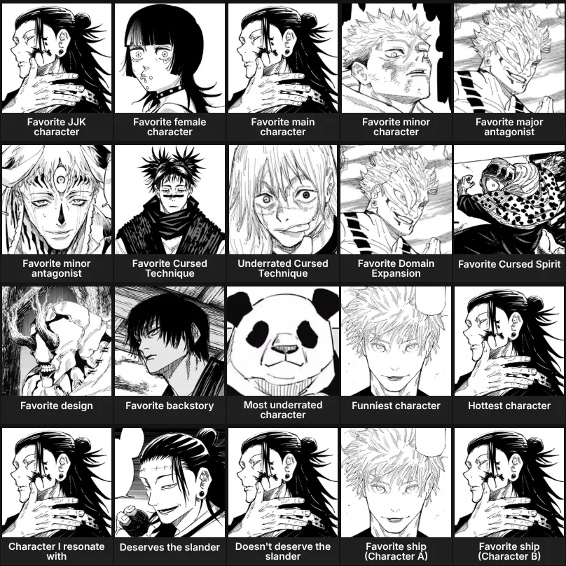 About me: Jujutsu Kaisen