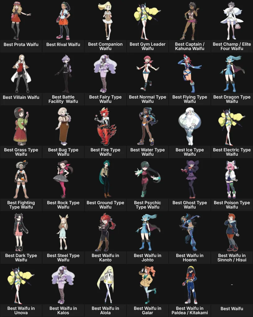 Pokémon Waifus