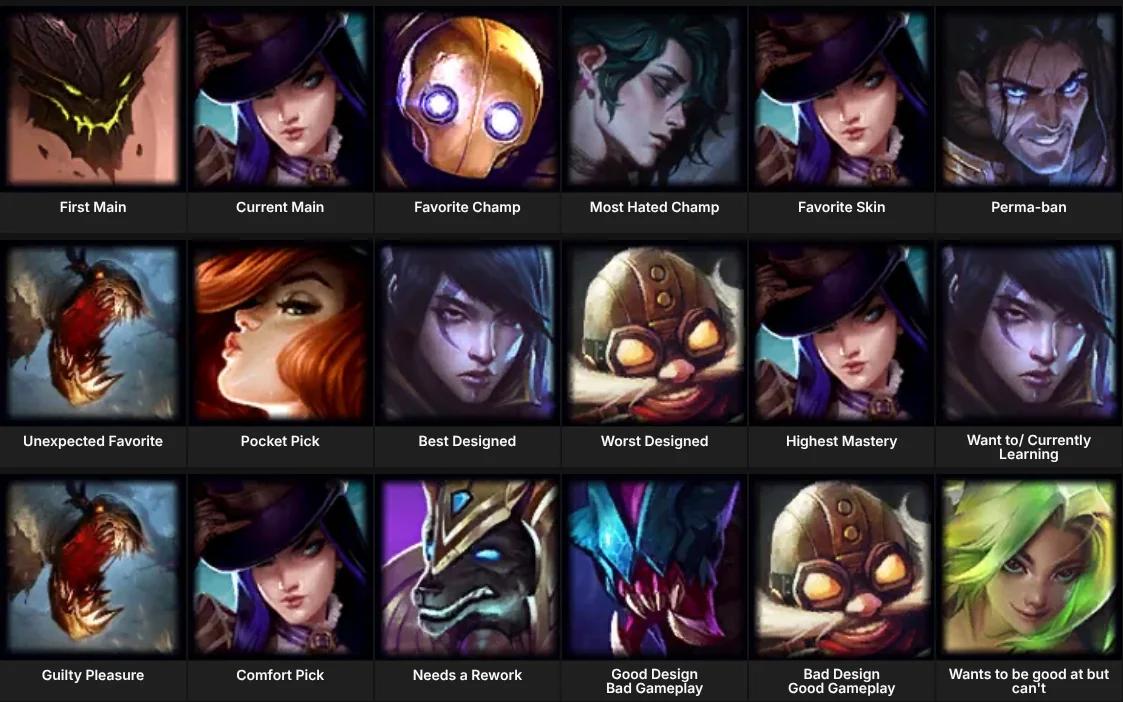 About Me: League of Legends
