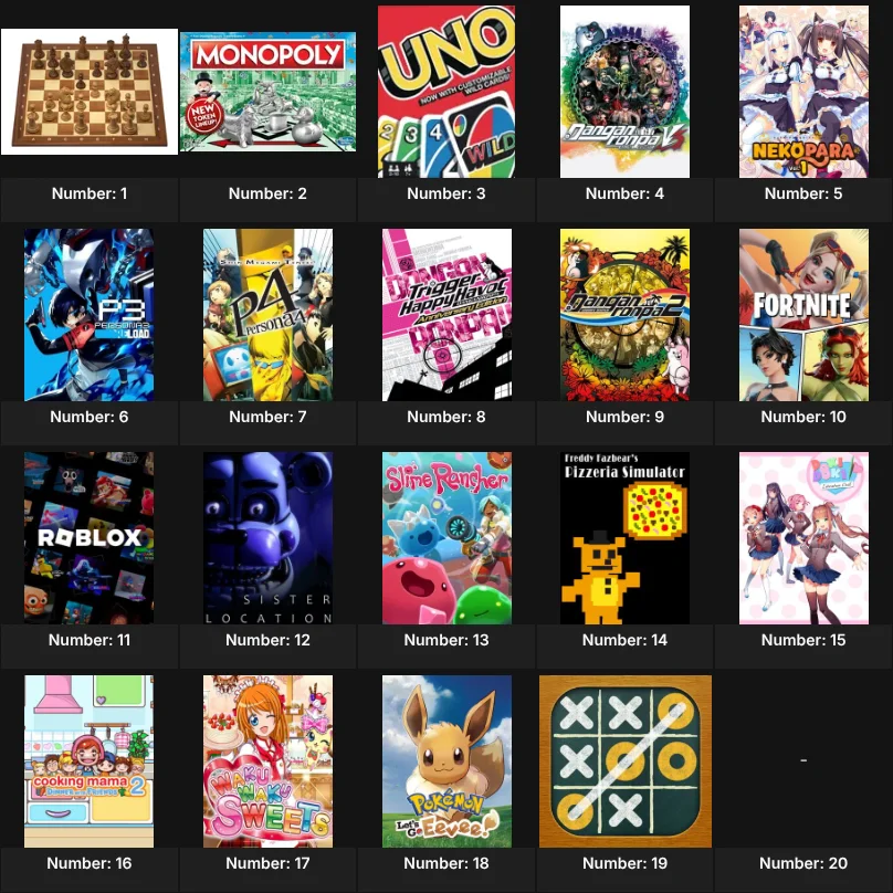 Top 20: Video Games