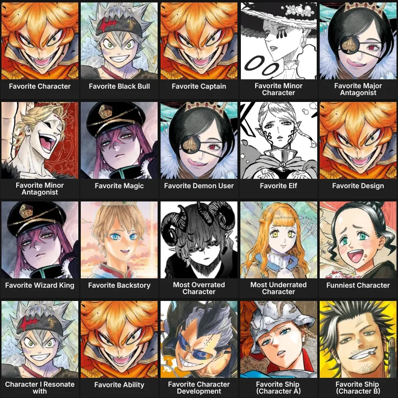 Black Clover - Character list