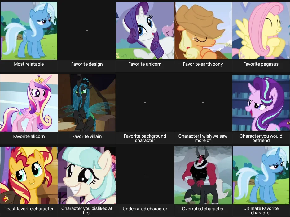 My Little Pony Characters