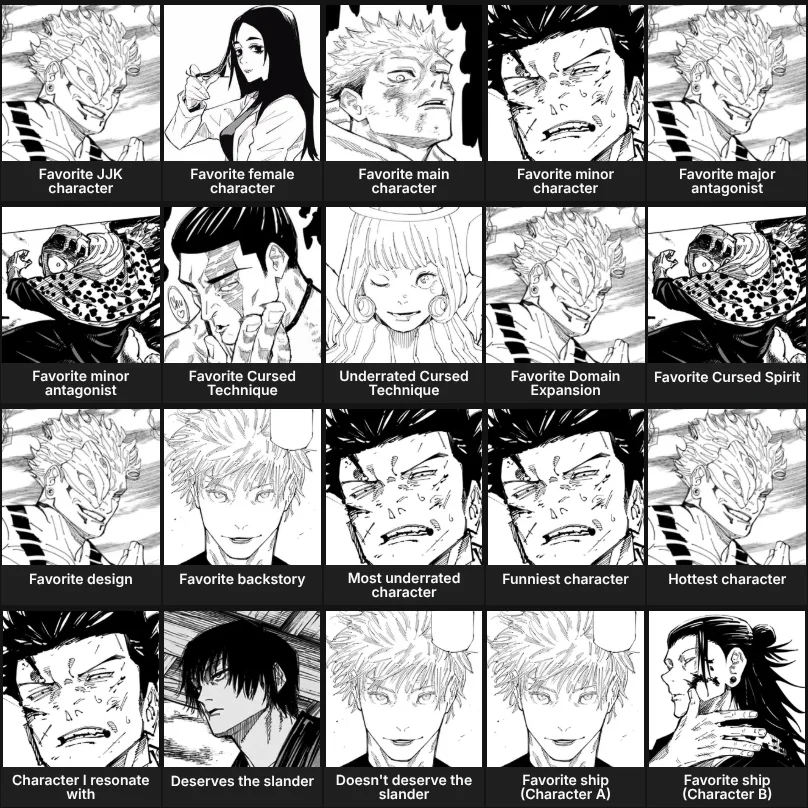 About me: Jujutsu Kaisen