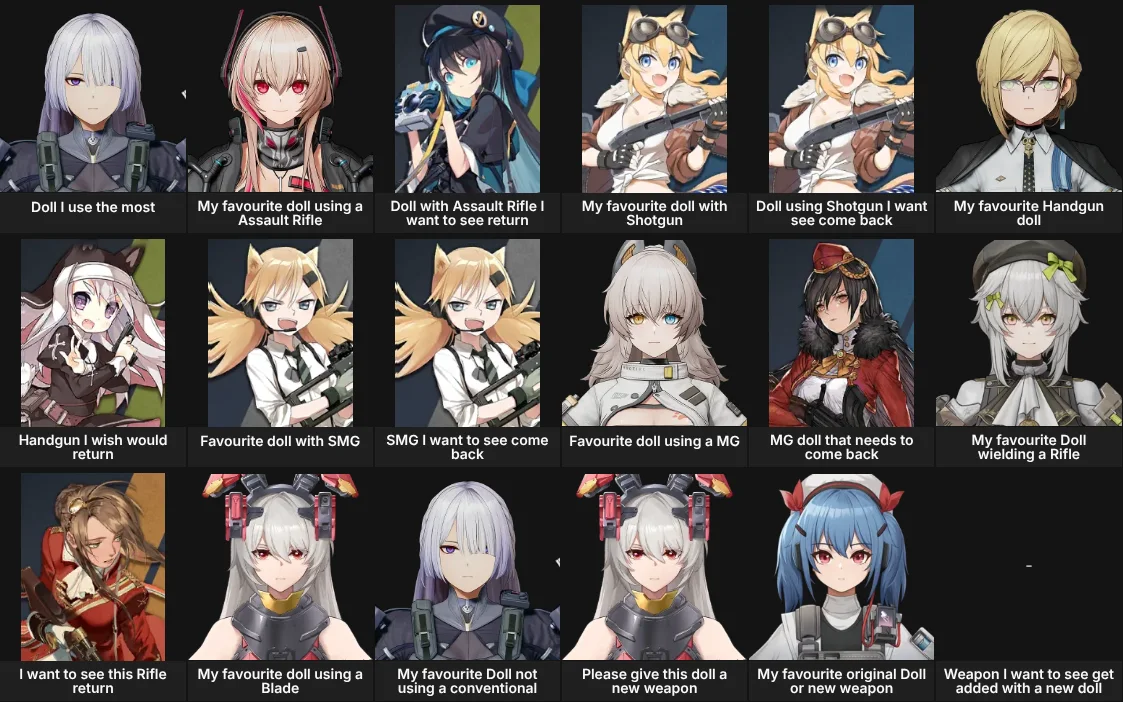 GFL: The Dolls I Use