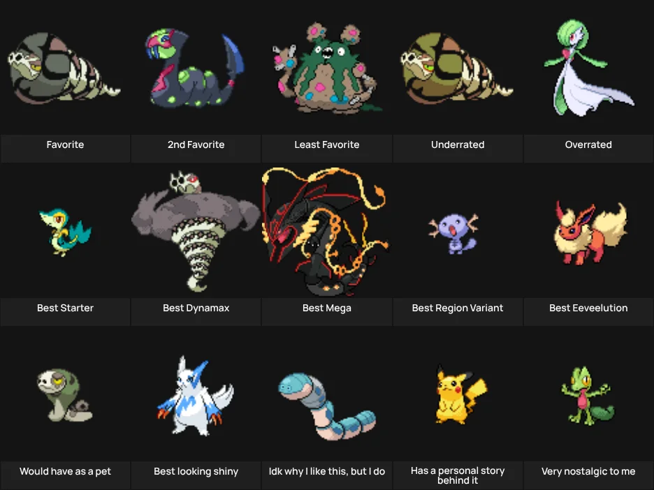 About Me: Pokemon