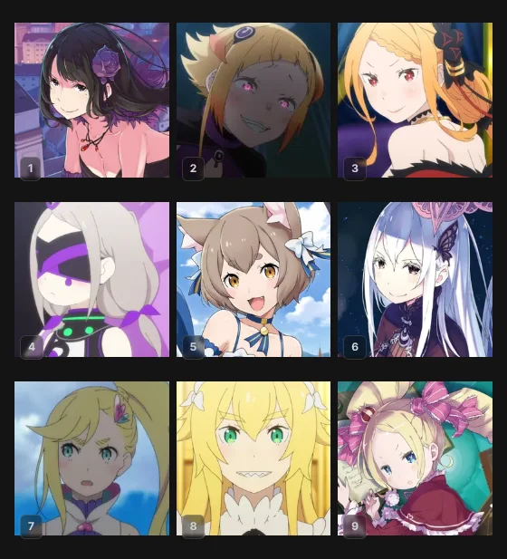 Top Nine Hottest Re:Zero Characters