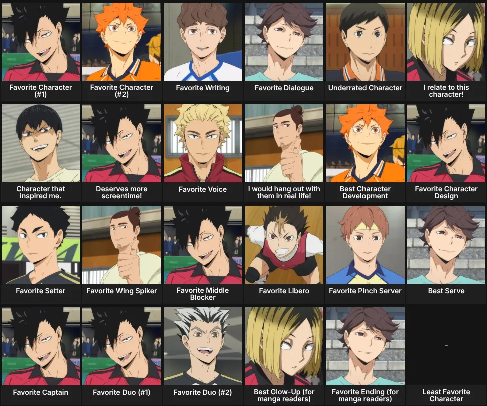 About Me: Haikyuu
