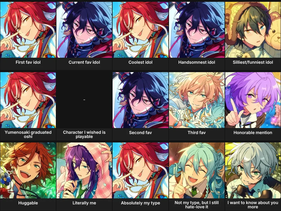 About Me: Ensemble Stars