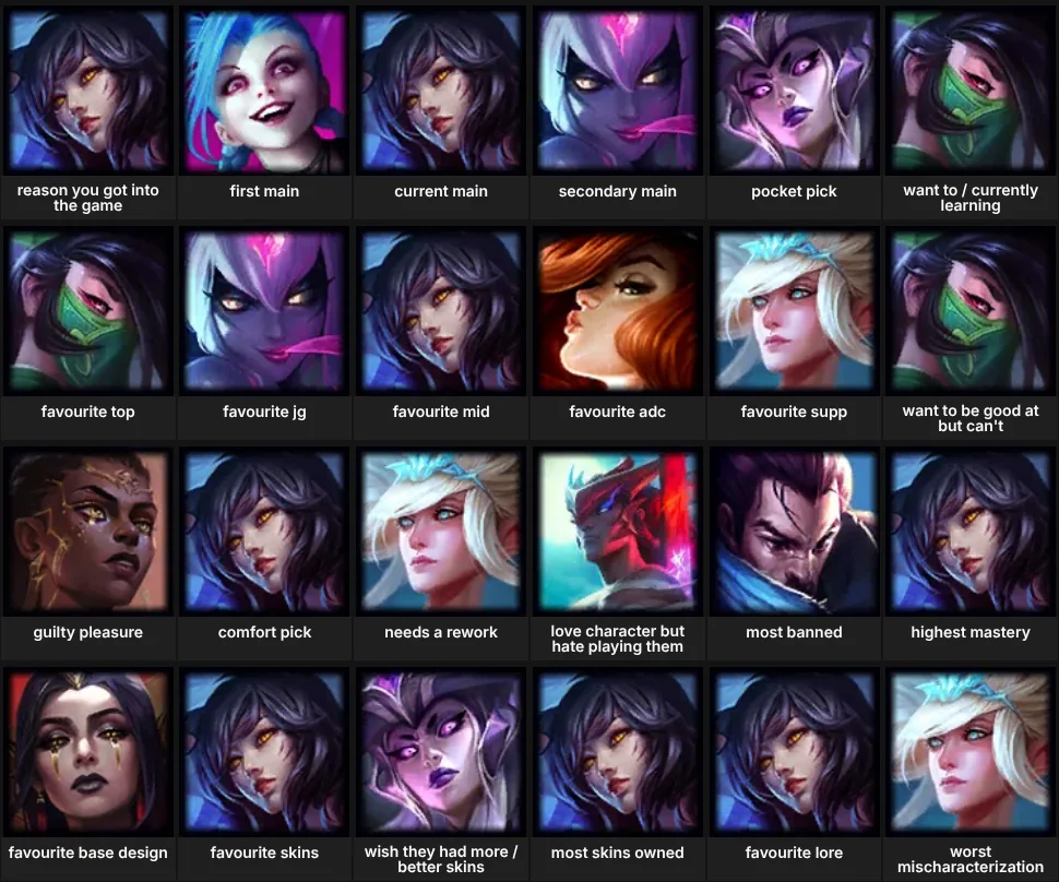 more in depth about me: league of legends