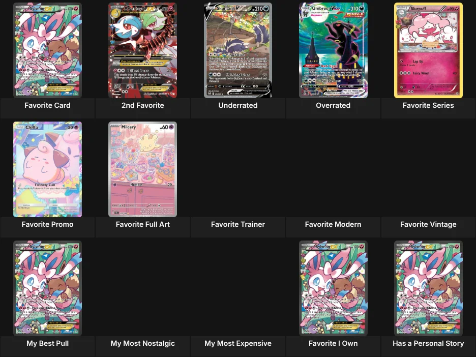 About Me: Pokemon Cards