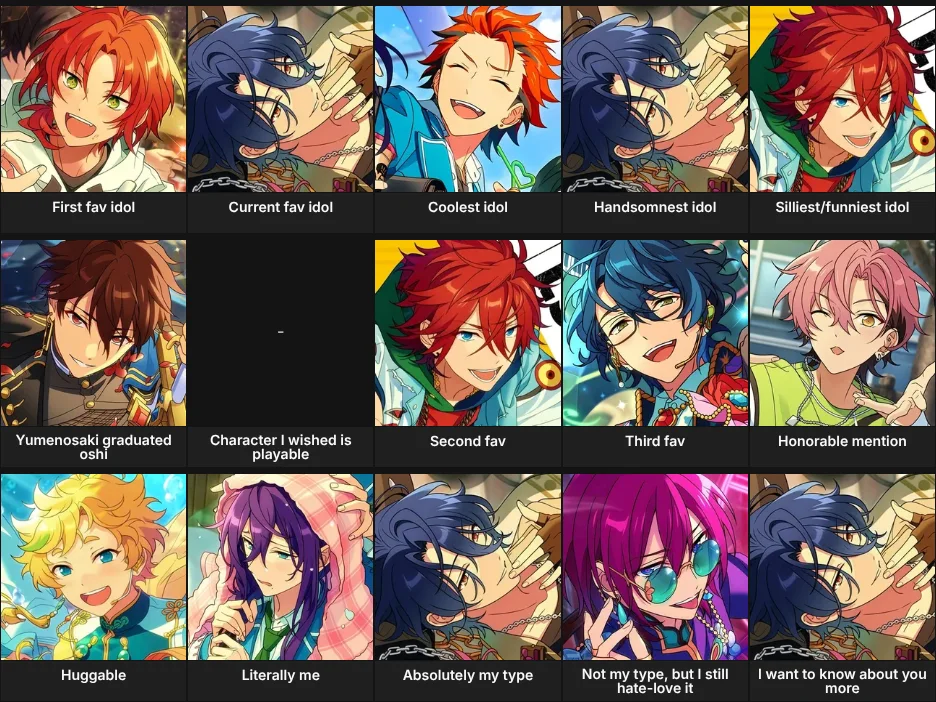 About Me: Ensemble Stars