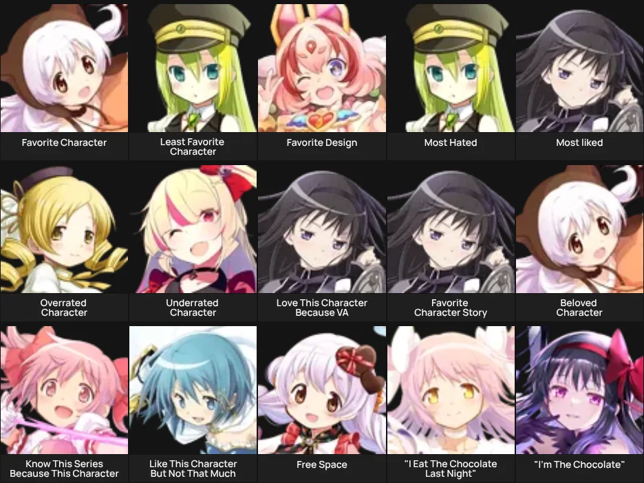 About me: Madoka Series