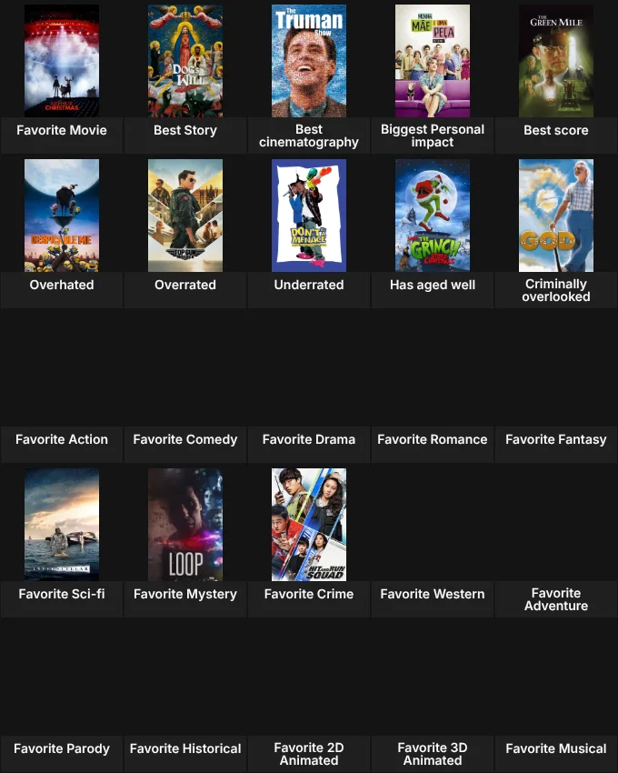 Favorite Movies